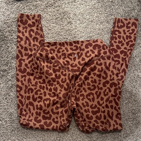 Balance Athletica Leopard Print Leggings - Brown and Tan - Picture 2 of 3